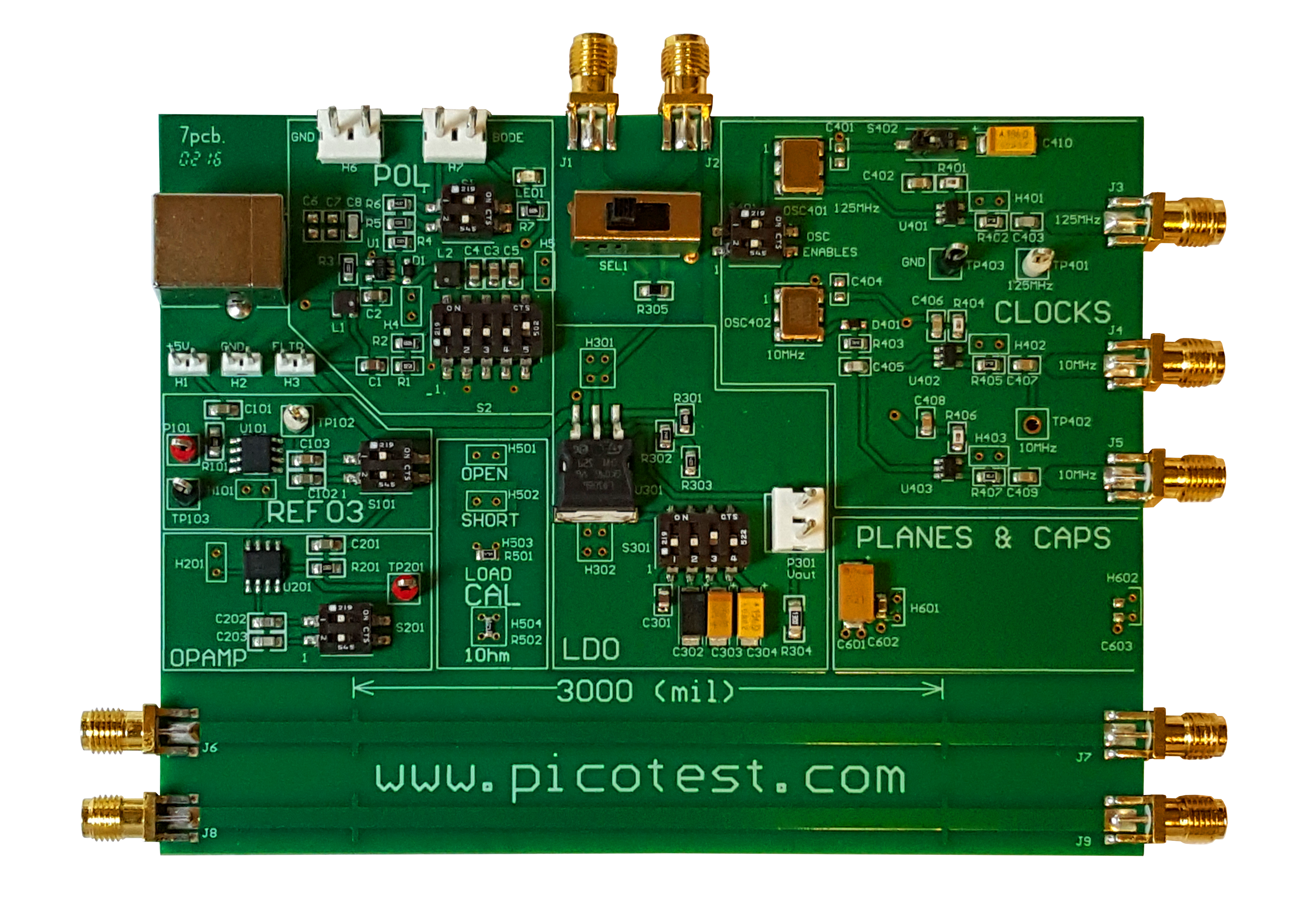 Picotest VRTS3 Distributed System Demo Board