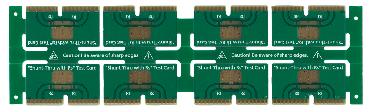 Shunt Card Example Test Card Set - Shunt-Thru with Rs
